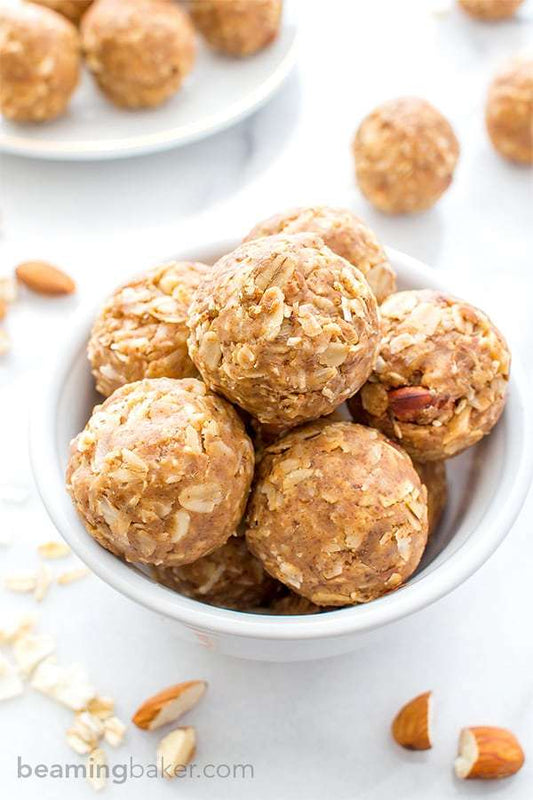 No Bake Almond Butter Coconut Bites (Vegan, Gluten Free)
