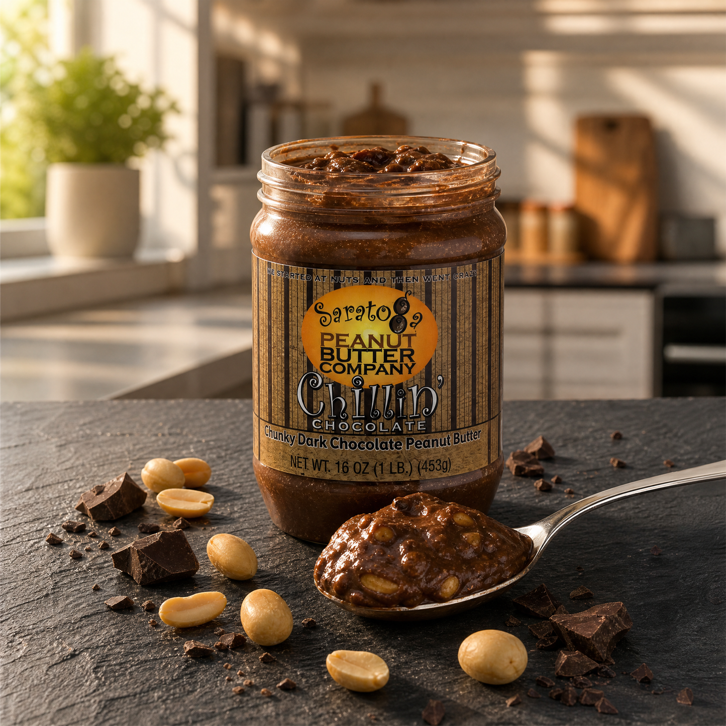 Chillin' Chocolate – Chunky Dark Chocolate Peanut Butter